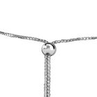 Schwarzes Diamant-Armband in Silber image number 3