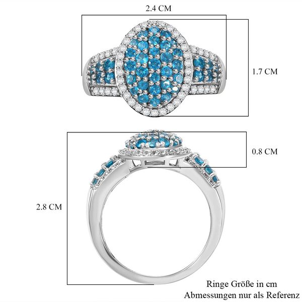 Neon Apatit und Zirkon Ring - 1,72 ct. image number 7