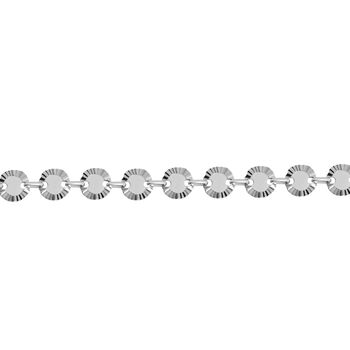 Italienisches Armband, 925 Silber rhodiniert, ca. 18 cm + 2.5 cm Extender, ca. 2,60g