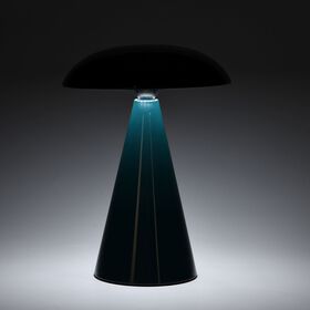 LIVMORE 2-in-1 Magnetische, wiederaufladbare LED-Tisch- und Wandleuchte, 15,5x15,5x21cm, Dunkelgr&uuml;n