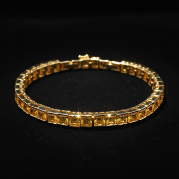 Gelbes Zirkonia Armband, 18+2,5cm