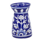 Keramik Duftlampe mit 3 ätherischen Ölen, Handbemalt, blau image number 6