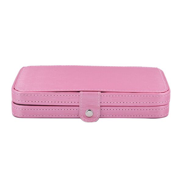 18er Set- kompaktes Manik&uuml;re Pflegeset aus Edelstahl, rosa image number 2