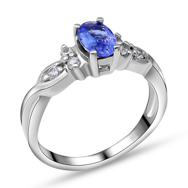 Tansanit und Zirkon Ring - 0,89 ct. image number 3