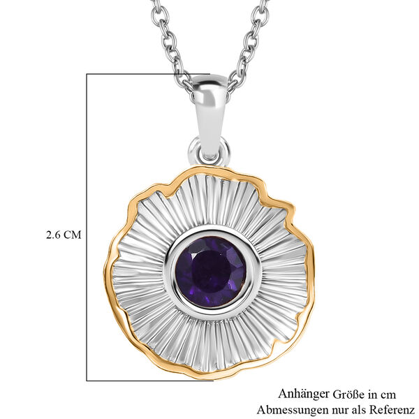 EverTrue afrikanischer Amethyst Anh&auml;nger mit 50cm Kette - 0,75 ct. image number 6