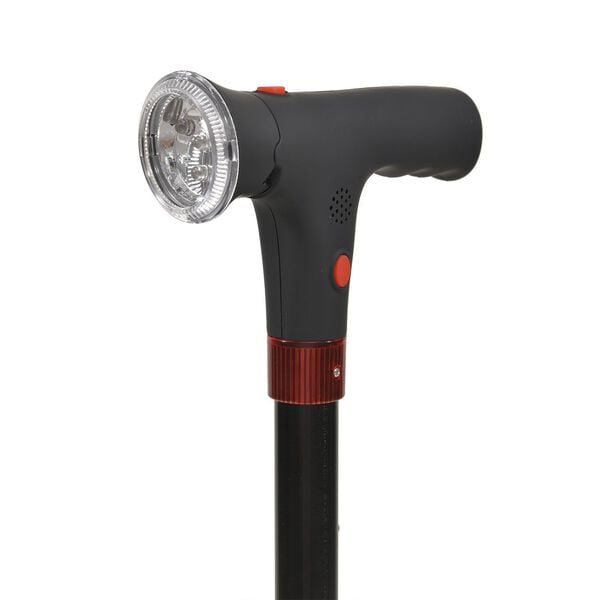 Klappbarer Smart-Walking-Stick mit drehbarem LED-Frontlicht image number 8
