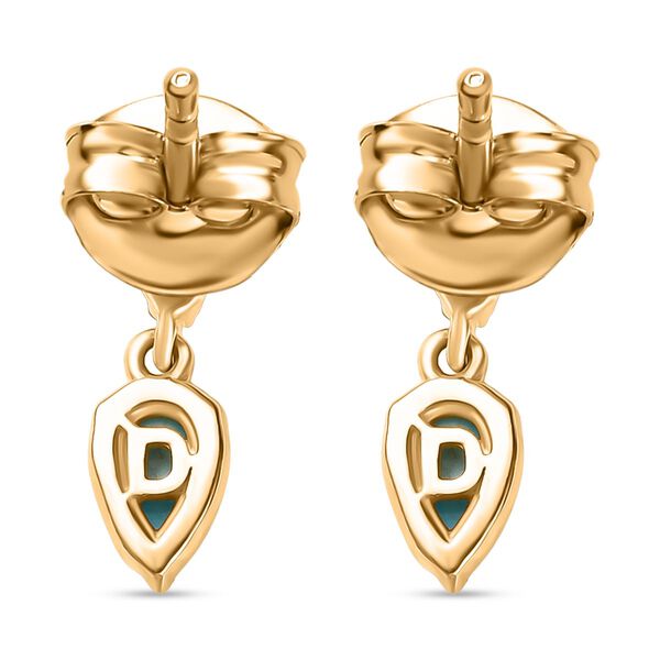 D'Joy AA Sleeping Beauty Türkis und Zirkon Ohrringe - 0,45 ct. image number 5