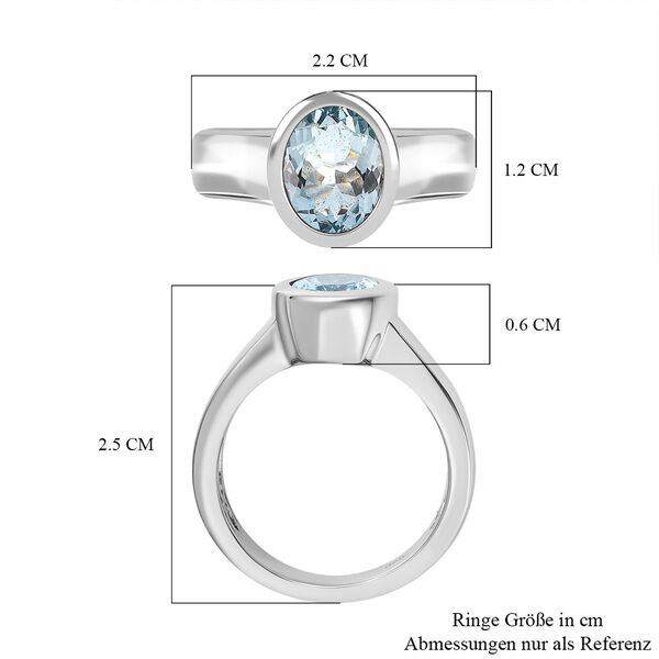 AAA Espirito Santo Aquamarin Ring, ca. 1.36 ct image number 7