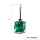 Smaragd-Triplett-Quarz Ohrhänger 925 Silber platiniert ca. 4,20 ct  image number 5