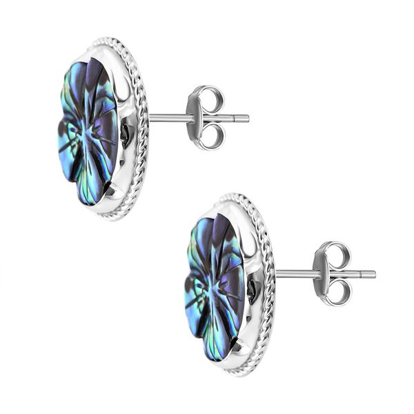 Abalone Muschel Ohrringe 925 Silber image number 3