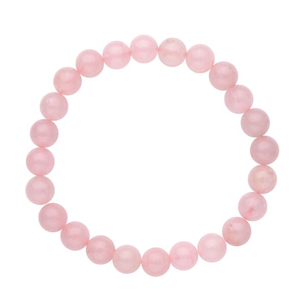 Rosenquarz Halskette, Armband und Ohrringe, Edelstahl ca. 285.00 ct image number 5