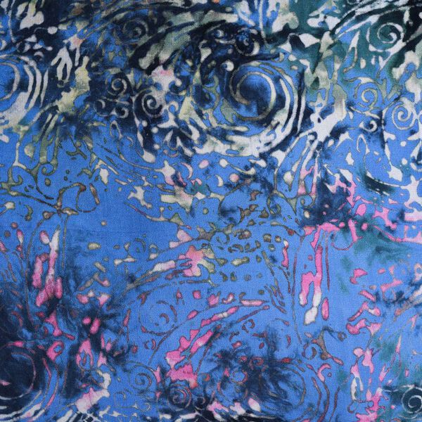 Bedruckter Balinesischer Sarong, Blau image number 3