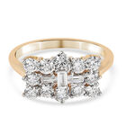 ILIANA - Diamant-Ring, zertifiziert SI G-H, 750 Gelbgold (Größe 18.00) ca. 1.00 ct