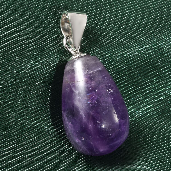 Zweifarbiger Amethyst Anh&auml;nger 925 Silber rhodiniert ca. 11,00 ct image number 2