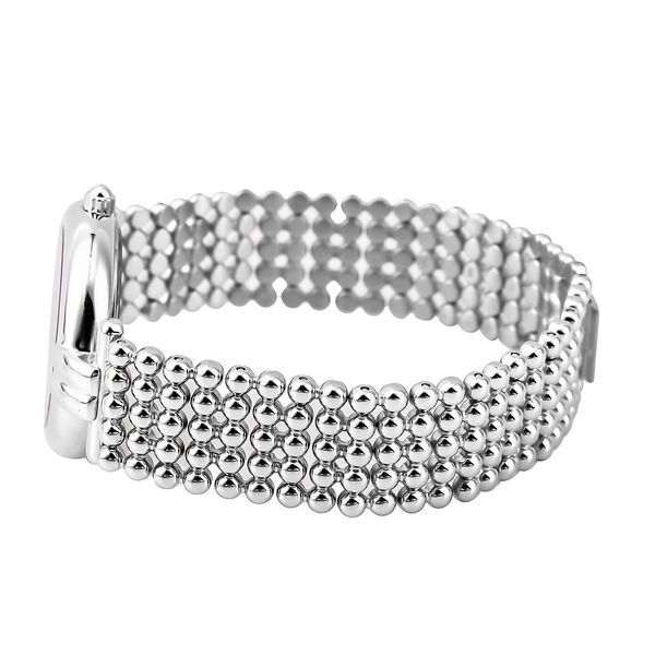 EON - Edle Armbanduhr mit nat&uuml;rlichen Champagner Diamanten, 8.5 cm, Schweizer Uhrwerk, reiner Edelstahl ca. 0,12 ct image number 4