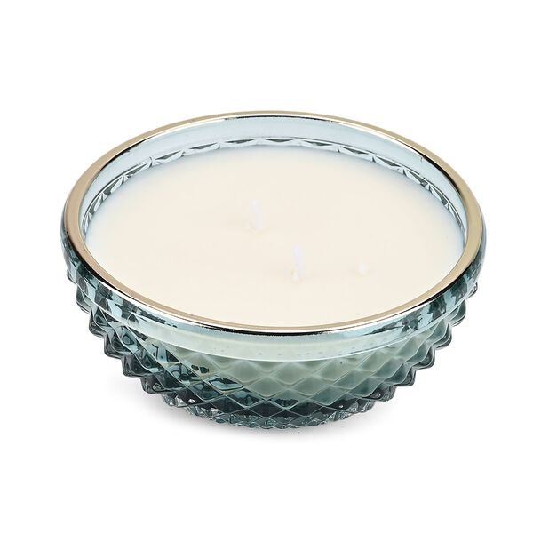 LIVMORE - Duftkerze im dekorativen Glas, Amber und Pfingstrose, 36 Std. Brenndauer, Grün image number 3