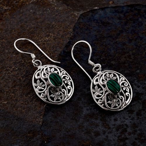 Royal Bali Kollektion - Malachit Ohrringe - 1,21 ct. image number 1