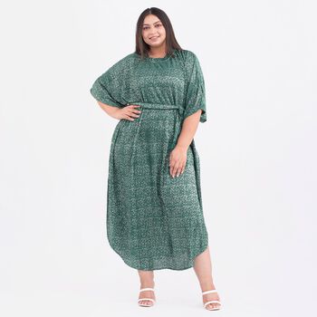 Tamsy: Gala-Kleid mit feinem Plissee, one size, Gr&uuml;n