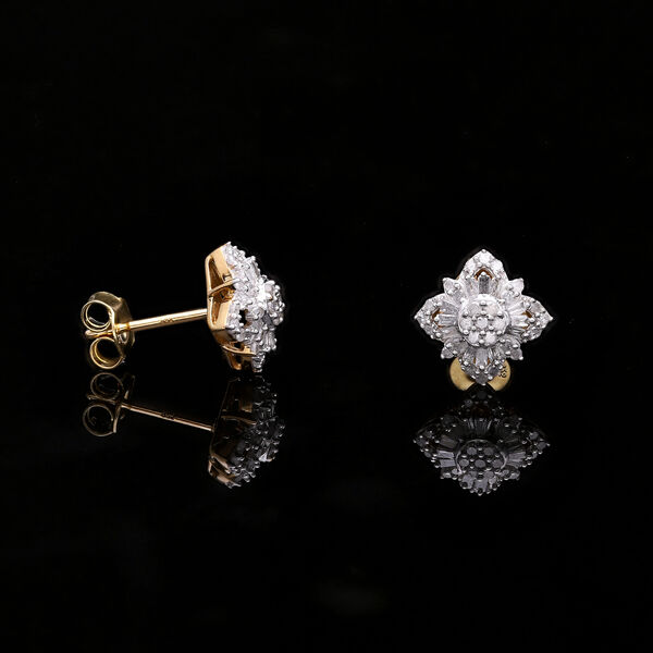 Wei&szlig;e Diamant-Ohrringe - 0,50 ct. image number 2