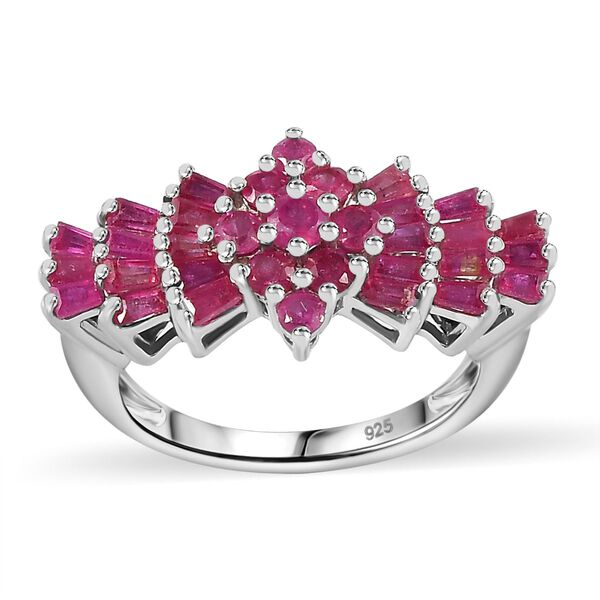 AA Afrikanischer Rubin-Ring, 925 Silber 750 rhodiniert - 1,87 ct. image number 4