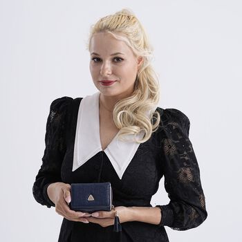 Geldb&ouml;rse mit RFID-Schutz, 11x8x4cm, Dunkelblau