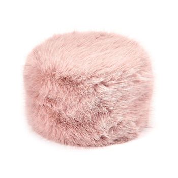 Damen Winterm&uuml;tze aus Kunstfell, Rosa