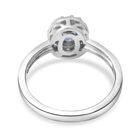 Tansanit und Zirkon-Ring, 925 Silber platiniert  ca. 1,10 ct image number 3
