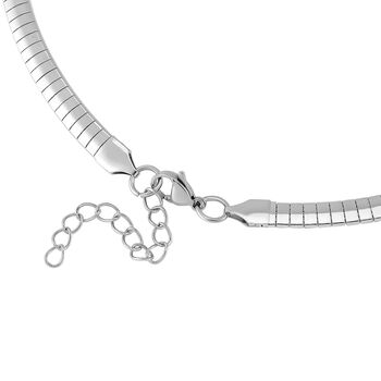 Glas Halskette ca. 45 cm Reiner Edelstahl