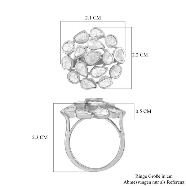Royal Bali Kollektion- Polki Diamant Ring - 2,42 ct. image number 7