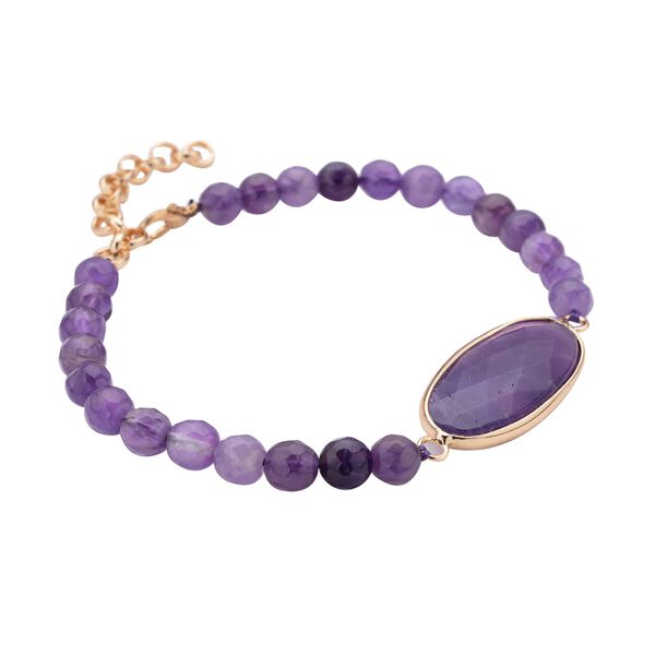 Afrikanisches Amethyst-Armband, 20 cm - 69 ct. image number 3