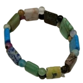 Flexibles mehrfarbiges Jaspis Armband - 140 ct.