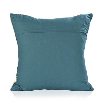 poly cortton woven digital Animal printed rubbed cushion cover Size-45x45 cms Color- Multi 