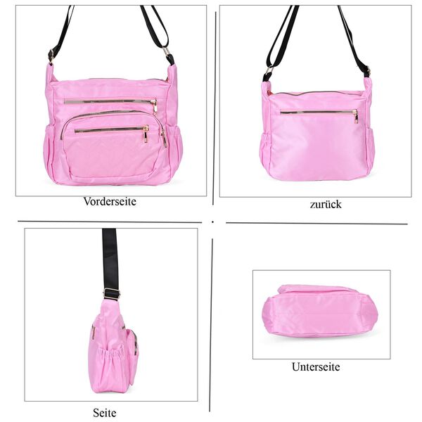 Umhängetasche mit RFID-Schutz, pink image number 4