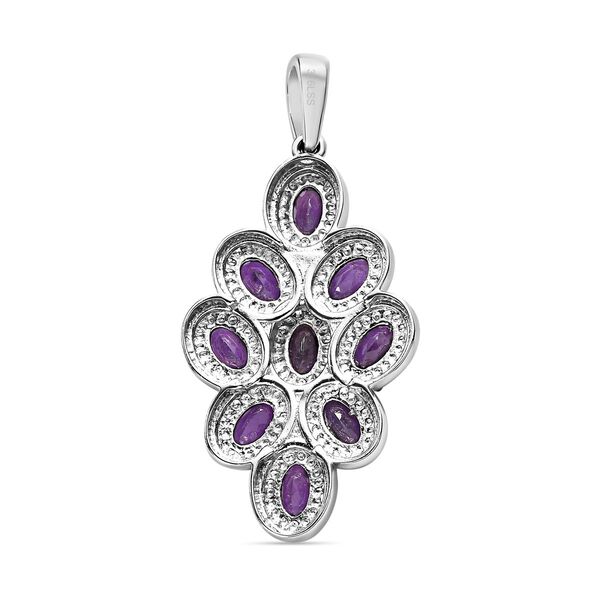 Afrikanischer Amethyst Anh&auml;nger  Edelstahl ca. 3.89 ct image number 5