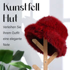 Hut aus Kunstfell, Rot image number 3