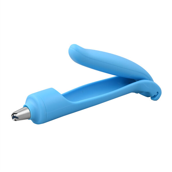 Kuchen Dekorationsstift mit Spritzbeutel und Spritzdüsen, Größe 3,7x16,5 cm, Blau, 34 teilig image number 2