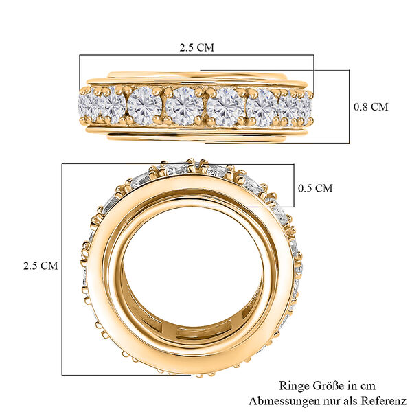 Zirkonia Eternity Anti-Stress Spinning Ring image number 7