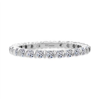 LUXURIANT DIAMOND - Lab Grown Diamant SI-GH Ring 925 Silber rhodiniert (Gr&ouml;&szlig;e 21.00) ca. 1.00 ct