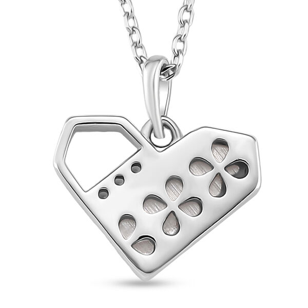 Wei&szlig;es Perlmutt, Wei&szlig;er Zirkonia Schmuckset 925 Silber rhodiniert image number 5