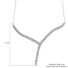 LUSTRO STELLA Hergestellt mit ZIRKONIA Halskette ca. 45 cm lange 925 Silber Platin-Überzug 9,94 ct image number 5