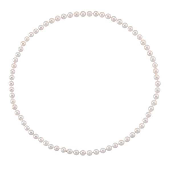 Wei&szlig;e Edison Perle 71cm Halskette image number 3