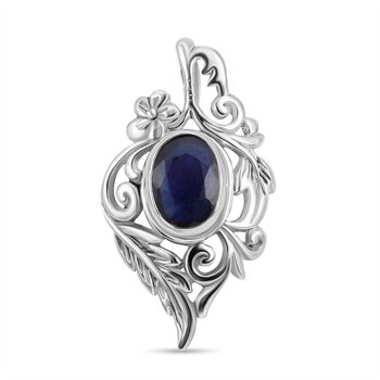 Royal Bali - Blauer Saphir-Anh&auml;nger, 925 Silber ca. 1,50 ct