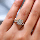Diamant Ring 925 Silber vergoldet  ca. 0,50 ct image number 2