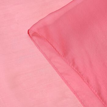 LA MAREY - 100% Maulbeeren-Seidenschal, Chiffon, 110x180 cm, Rosa