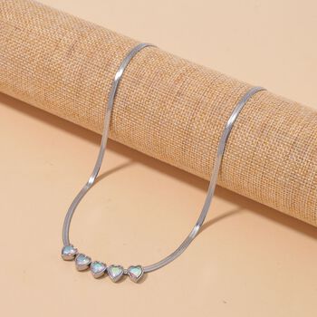 Kristall Halskette, 50 cm