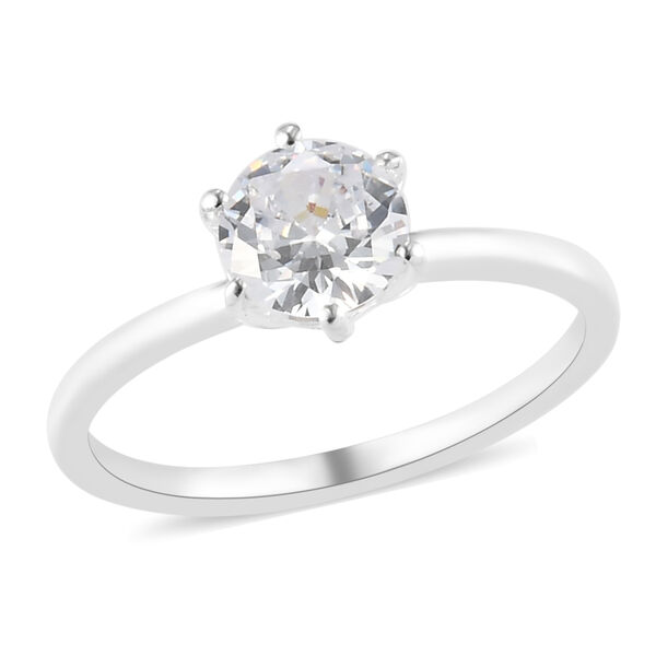 3er-Set LUSTRO STELLA Wei&szlig;er Zirkonia Ring, Ohrstecker und Anh&auml;nger 925 Silber image number 3