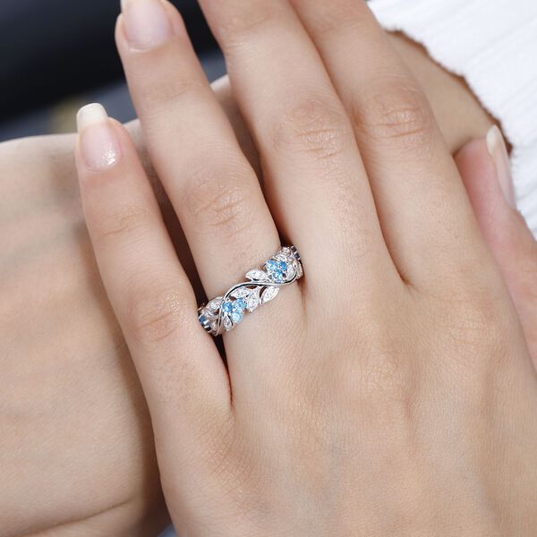 ALLORO AA Neon Apatit und Zirkon Ring - 0,99 ct. image number 9