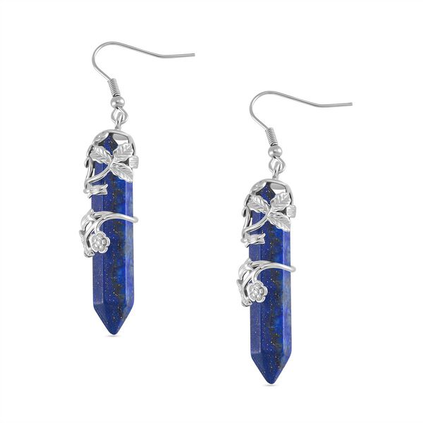 Lapislazuli Ohrringe Reiner Edelstahl ca. 54.00 ct image number 4