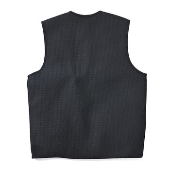 Beheizbare Weste mit Pl&uuml;schfutter, 5 Heizbereiche, 5000 mAh Powerbank, Gr&ouml;&szlig;e L/XL, Schwarz