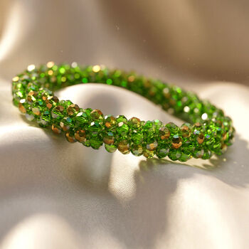 Flexibles, gr&uuml;nes Magie Farbe Kristall-Armband